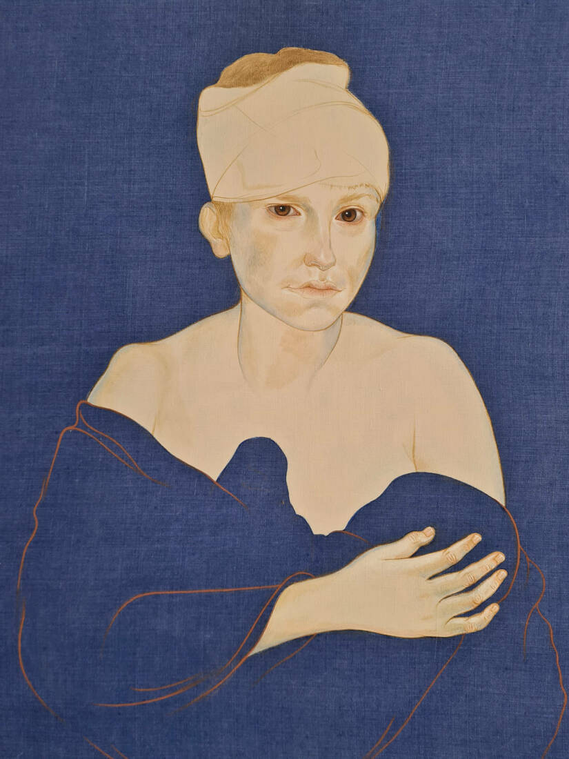 Aus der Serie 'Zusammen', 2022, Malerei, 100 × 100 cm