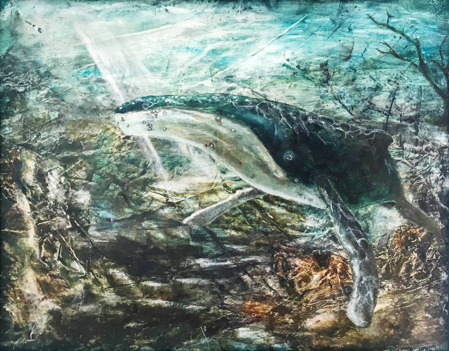 Desolat, A. Vehrs, 2023, Acryl, 30 × 24 cm