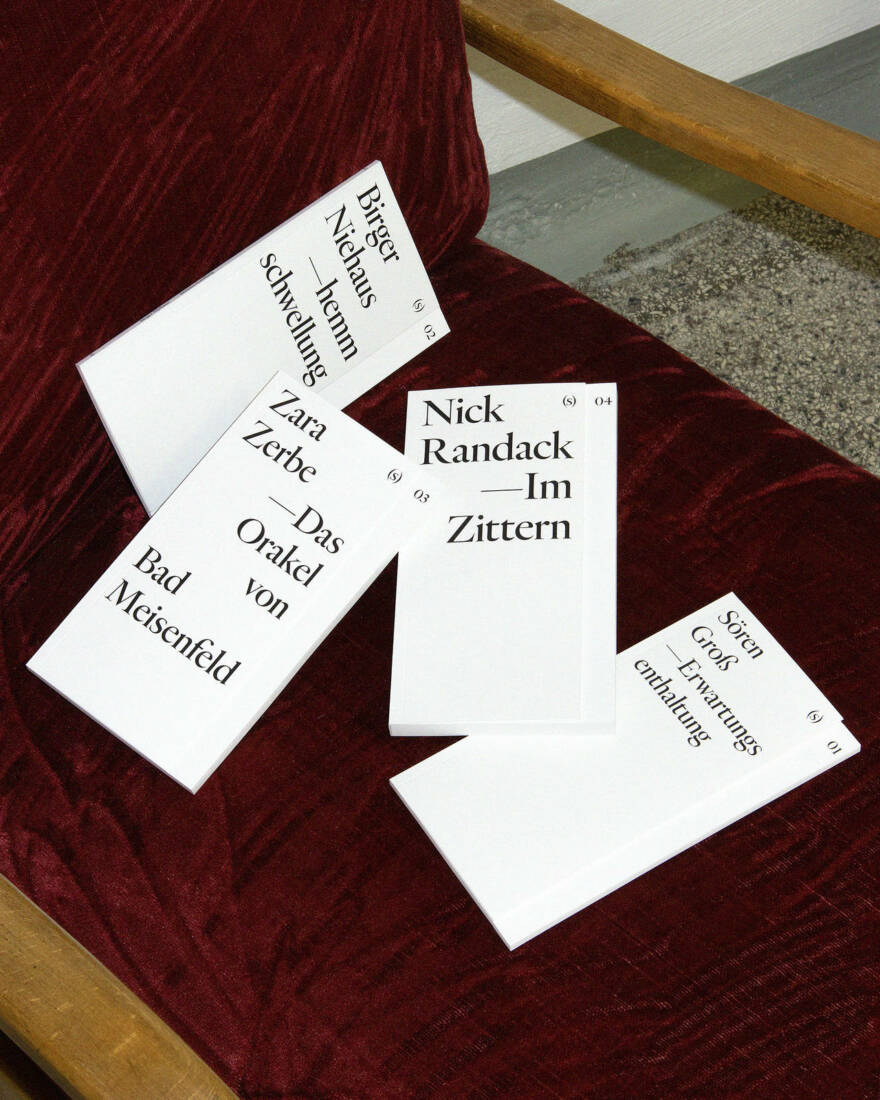 Edition stirnholz 01–04, seit 2020, Prosa und Lyrik, Softcover
