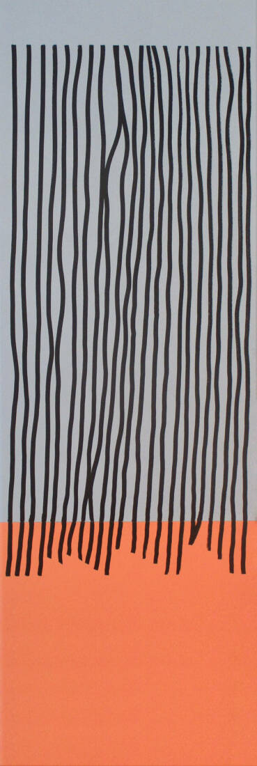 Die Wege nach oben,<br/> 2024, Malerei, 120 × 40 cm