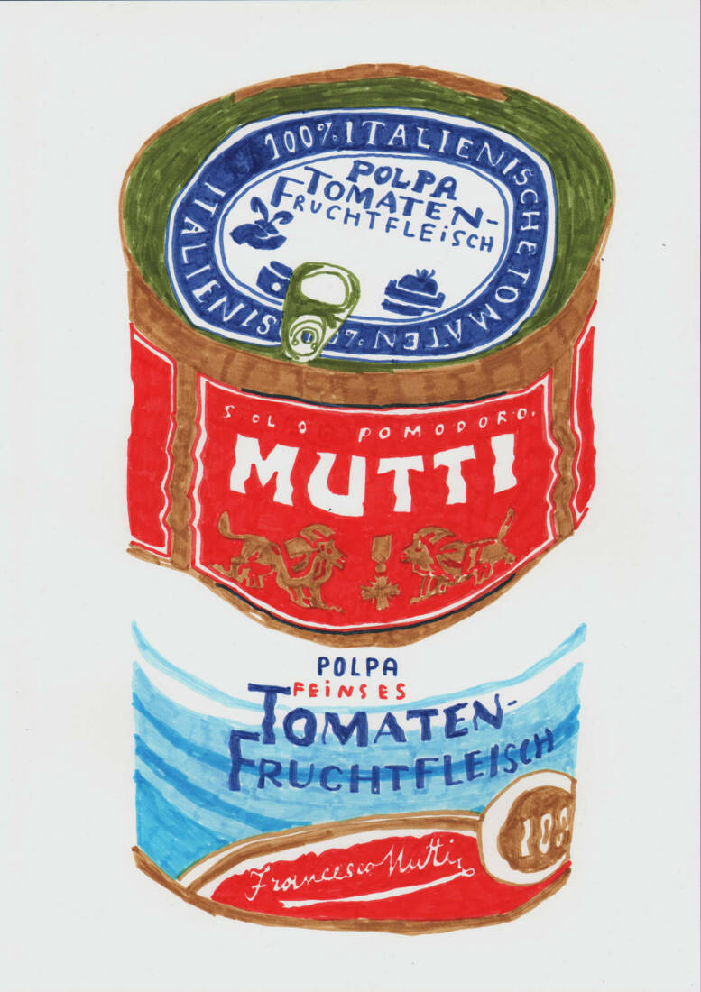 Mutti, 2024, Freie Arbeit, Filzstift auf Papier, 297 × 420 mm