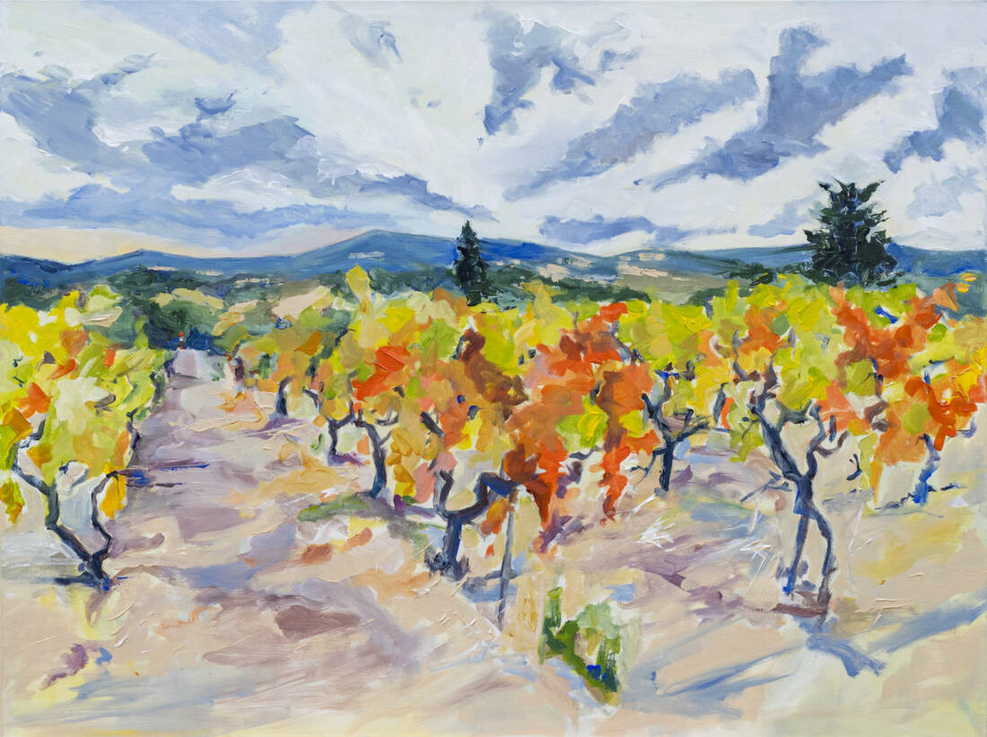 Provence, 2023, Acryl, 80 × 100 cm