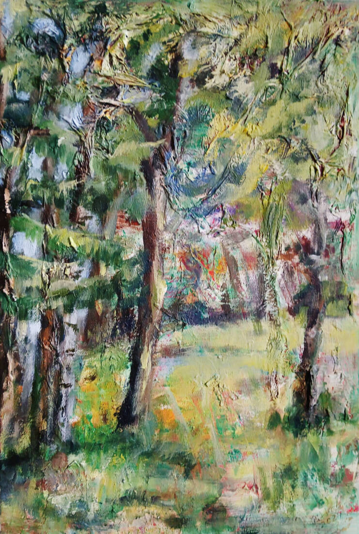 Wiese, 2025, Acryl, 60 × 40 cm