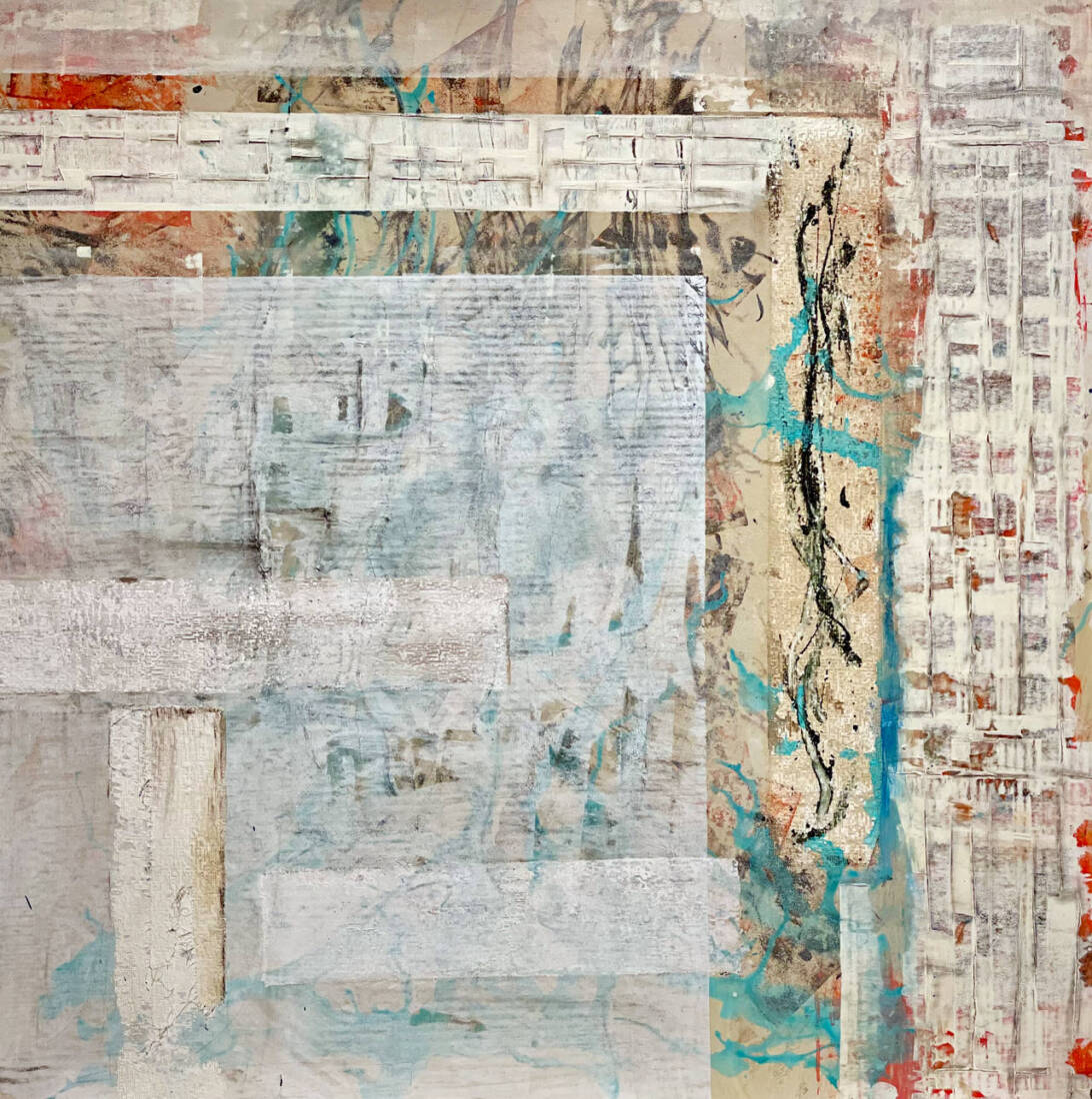 Zusammenspiel, 2024, Mixed Media, 95 × 95 cm