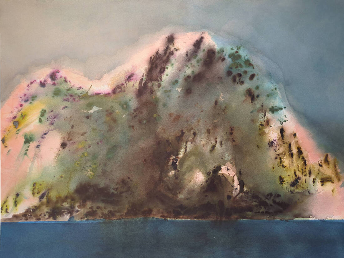 morning glory, 2025, Aquarell, 57 × 63 cm