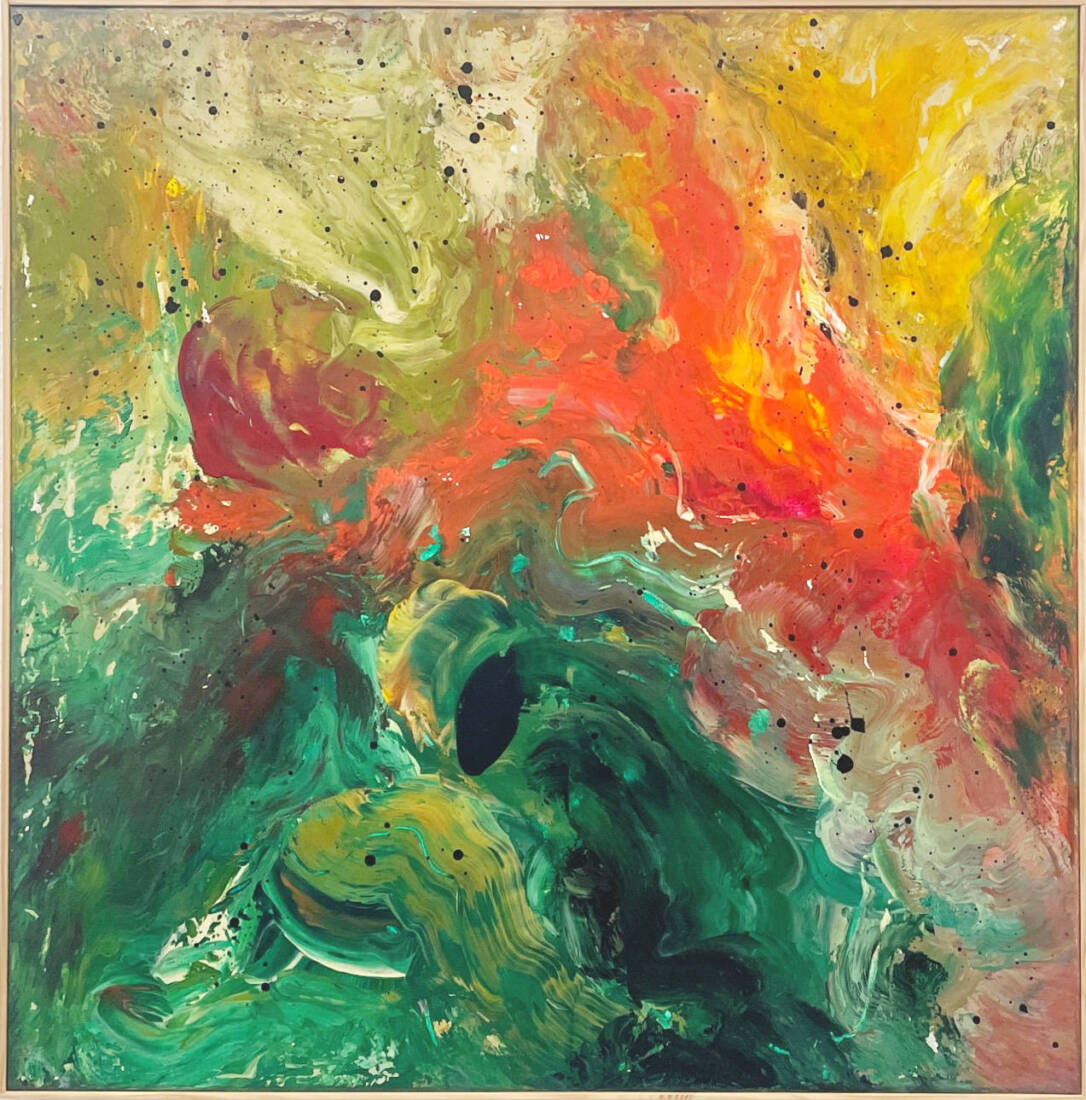 o.T., Jochen Kröger, 2001, Acryl auf Leinwand, 80 × 80 cm