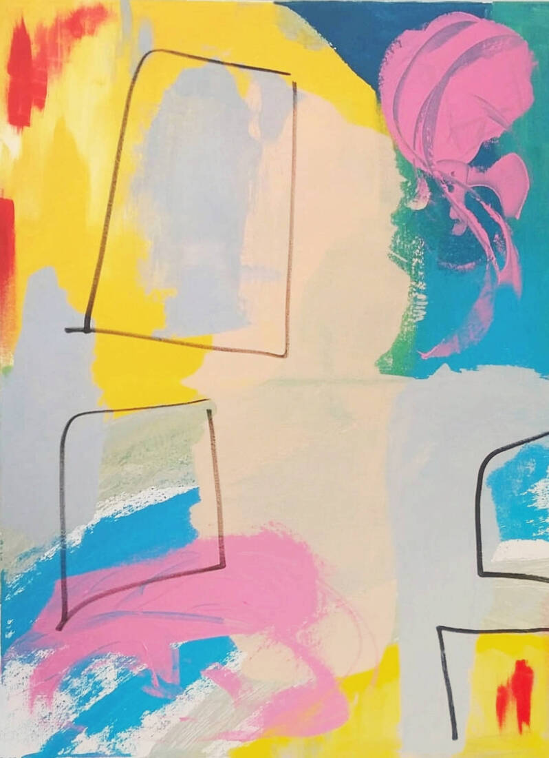 Form follows color, 2025,<br> Acryl auf Leinwand, 60 × 80 cm