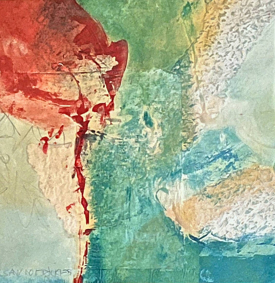 Karibik, 2019, Mischtechnik, 50 × 50 cm