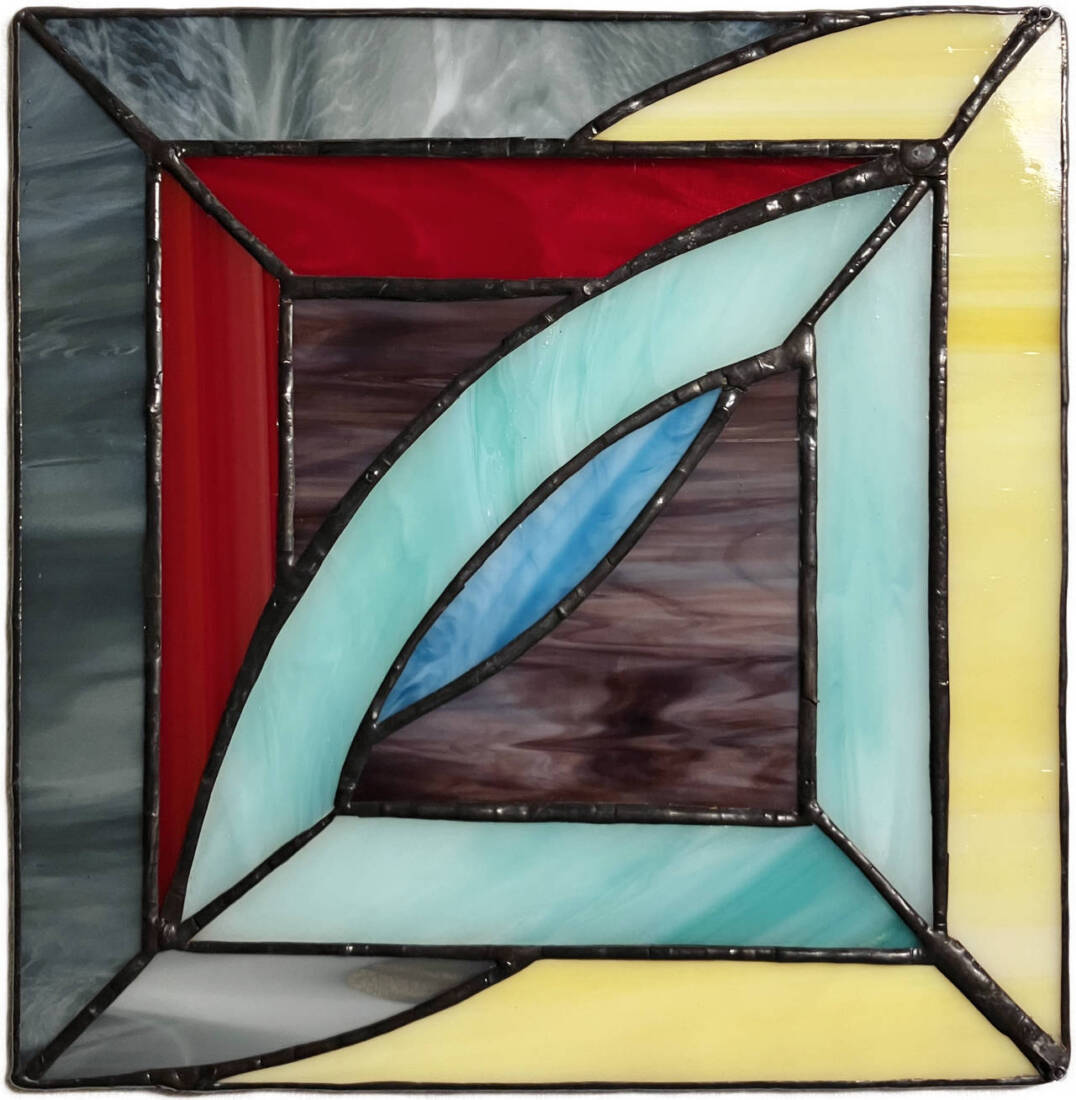 Stella 1, 2024, Glasarbeit, 18 × 18 cm