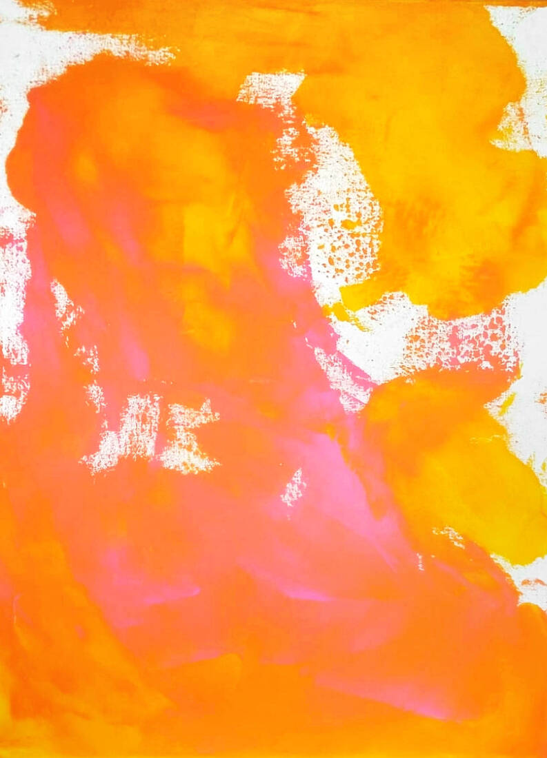 Wetterleuchten, 2025,<br> Acryl auf Leinwand, 60× 80 cm