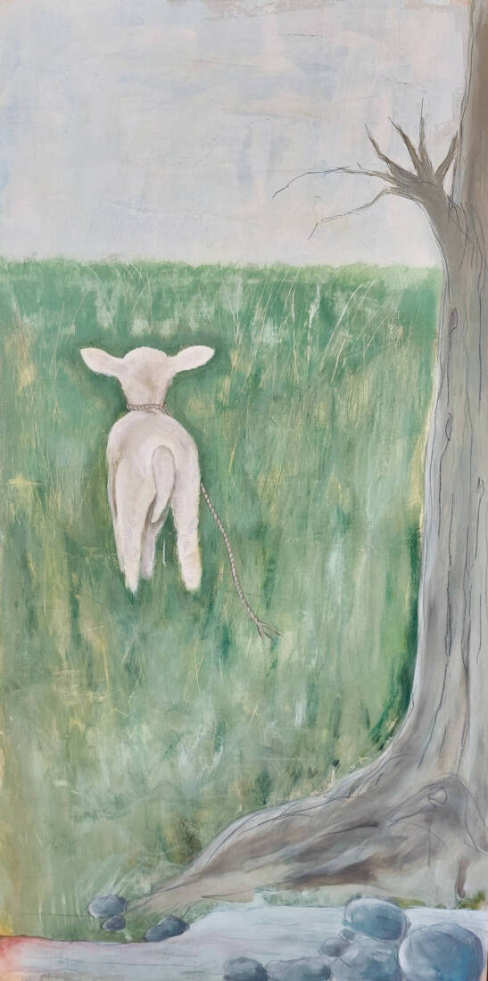 thou shalt not kill, 2023, Acryl auf Holz, 2023