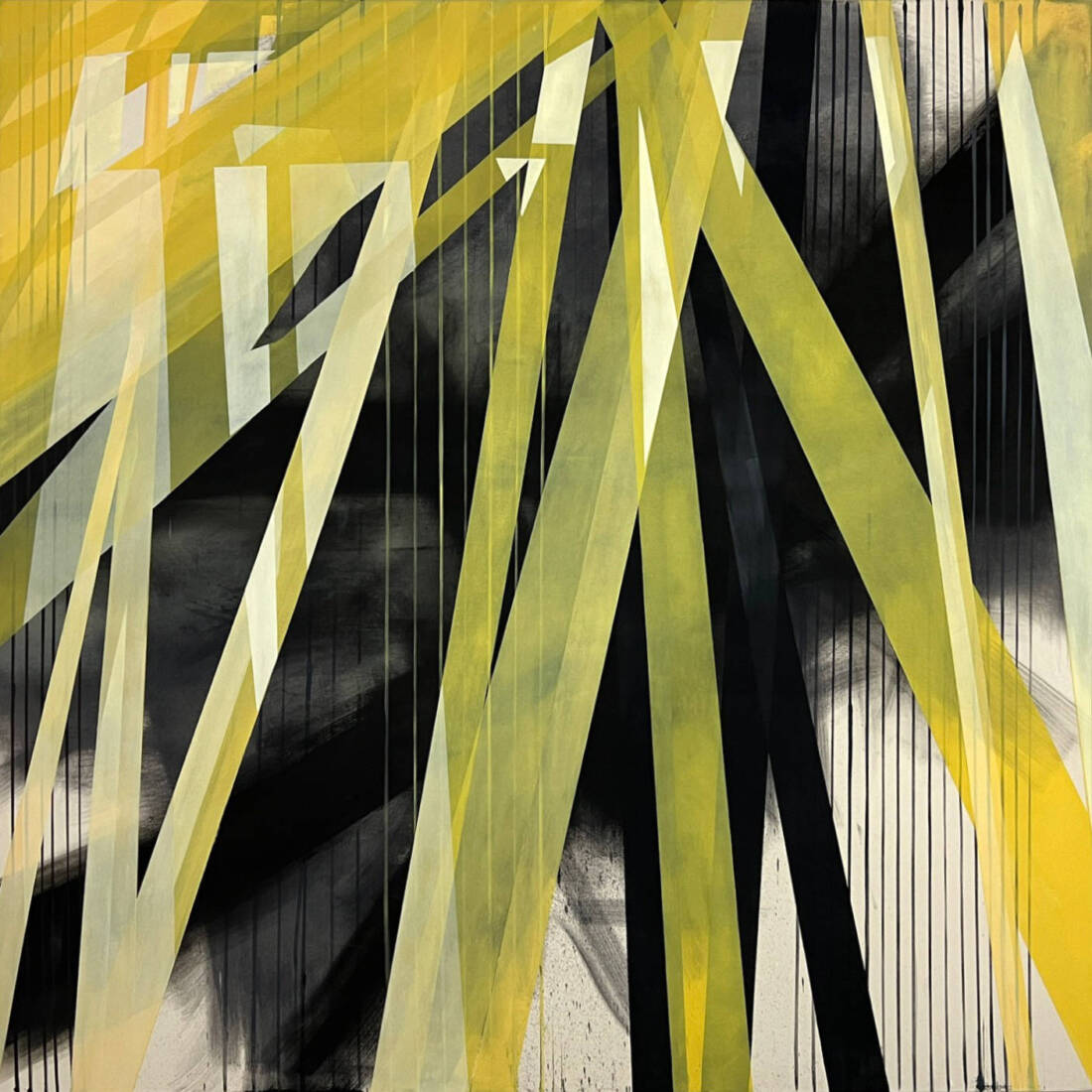 tracing lines three, 2024, Painting, 180 × 180 cm