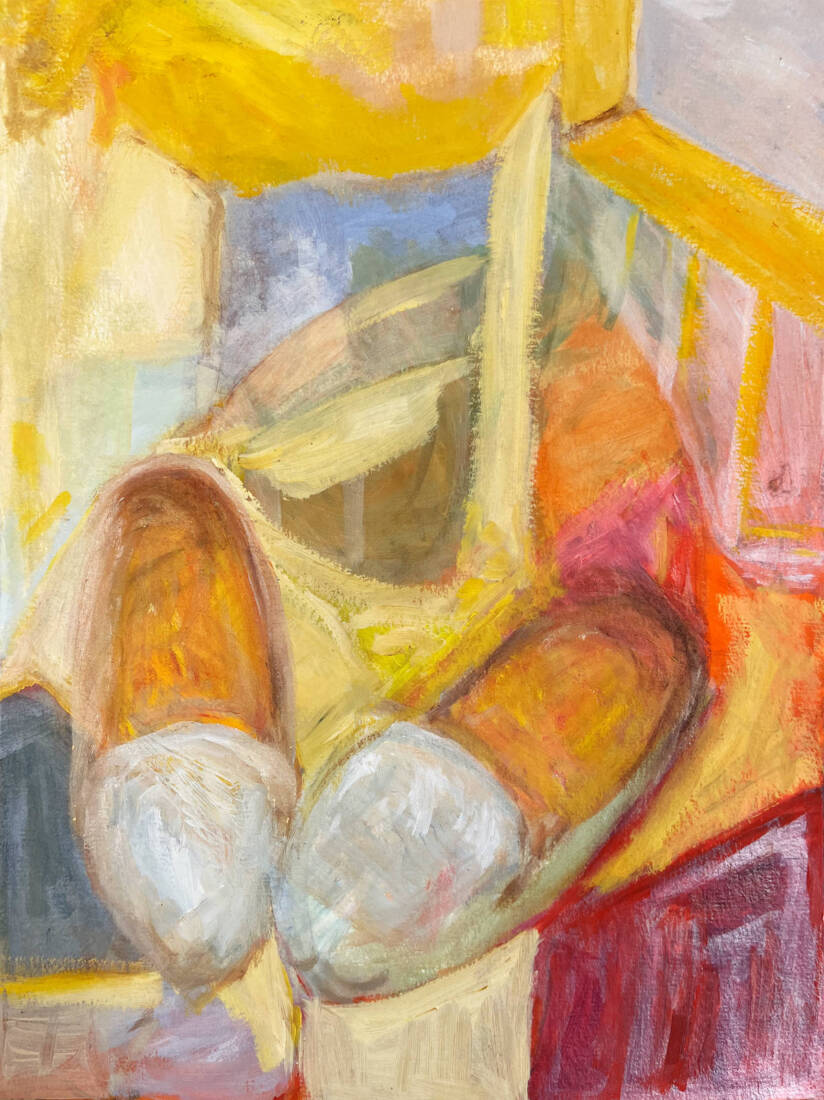 Home, 2025, Öl auf Karton, 40 × 30 cm