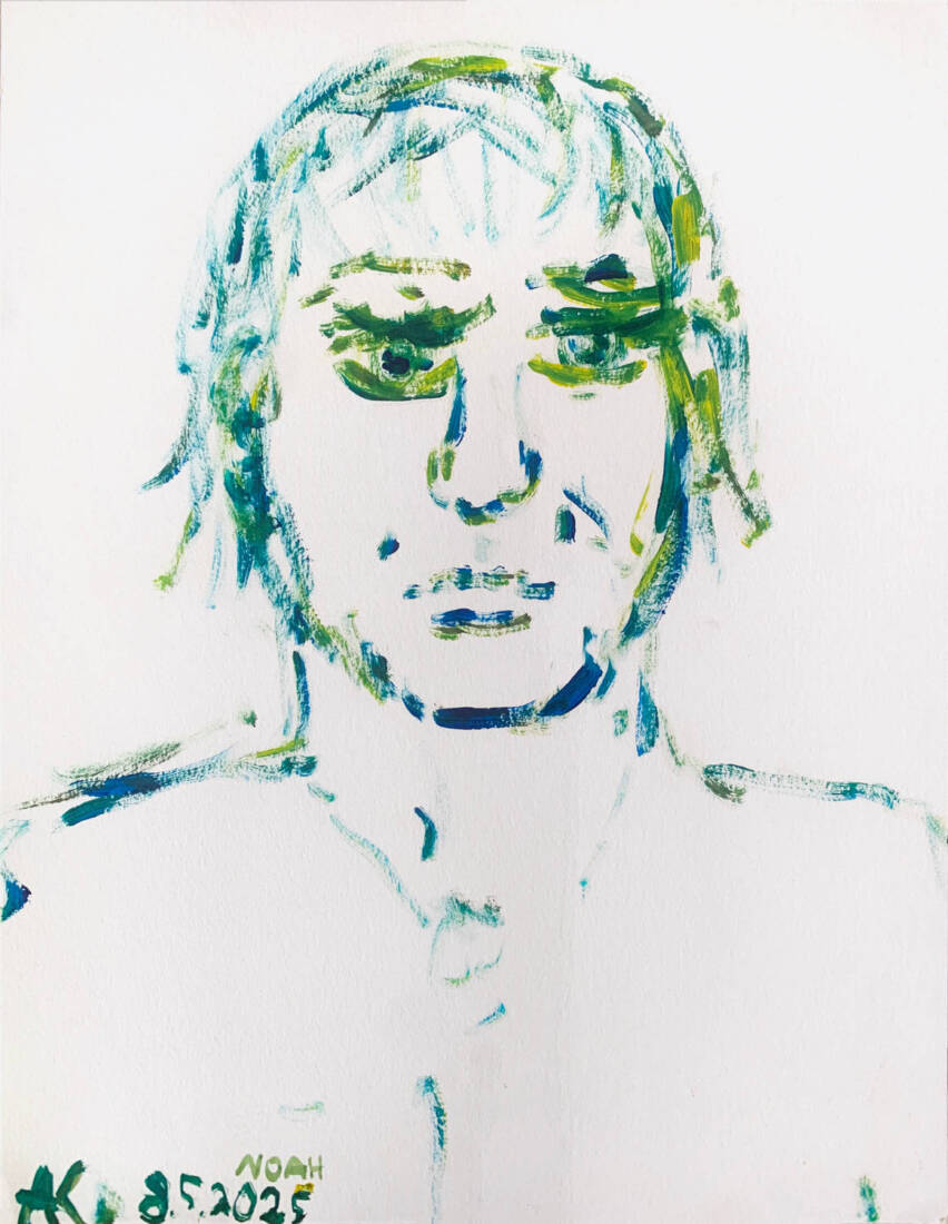 Noah (Sohn), 2025, Acryl auf Papier, A3