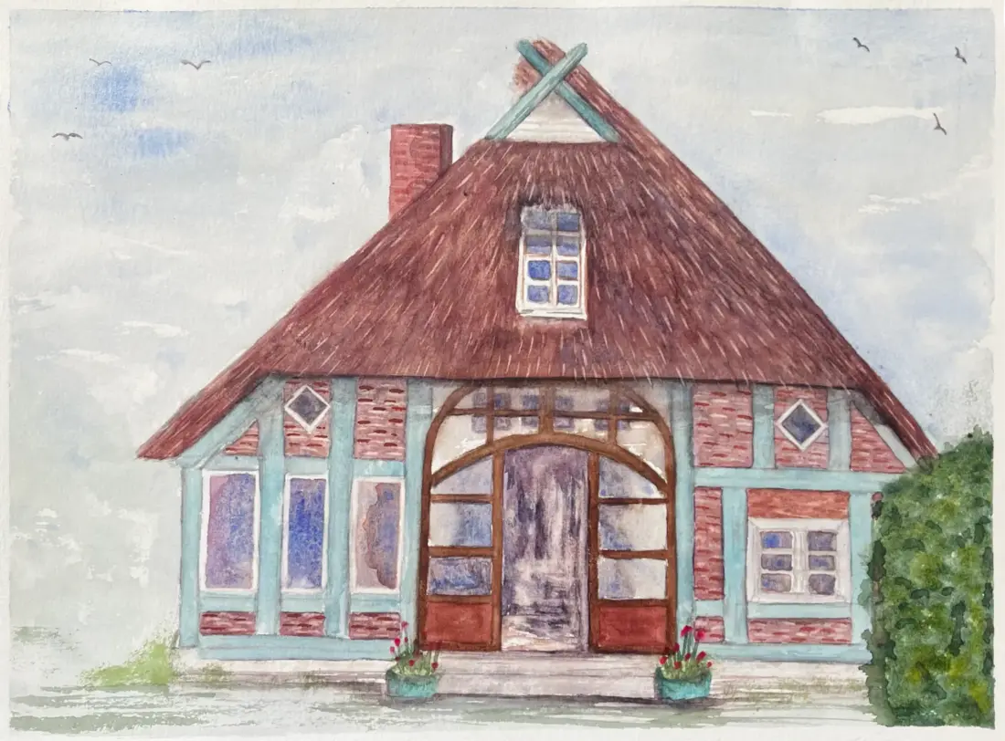 Behrend-Haus, 2025, Aquarell