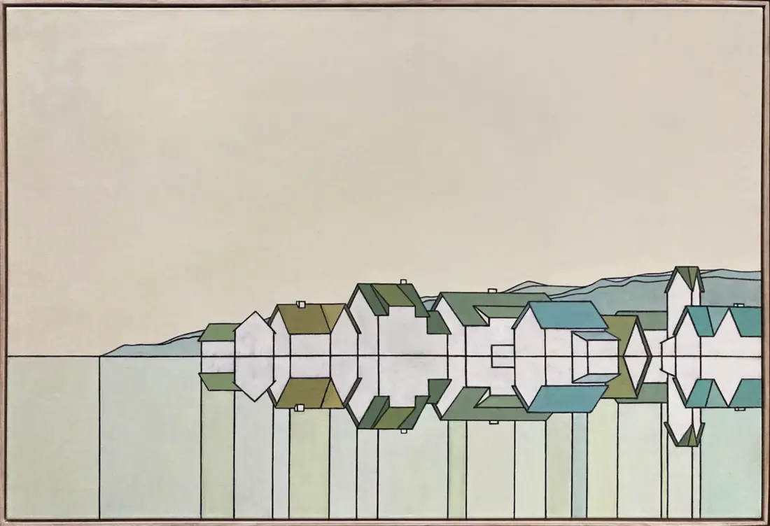 Komposition II, 2025, Ölfarbe auf Baumwolle, 110 × 150 cm