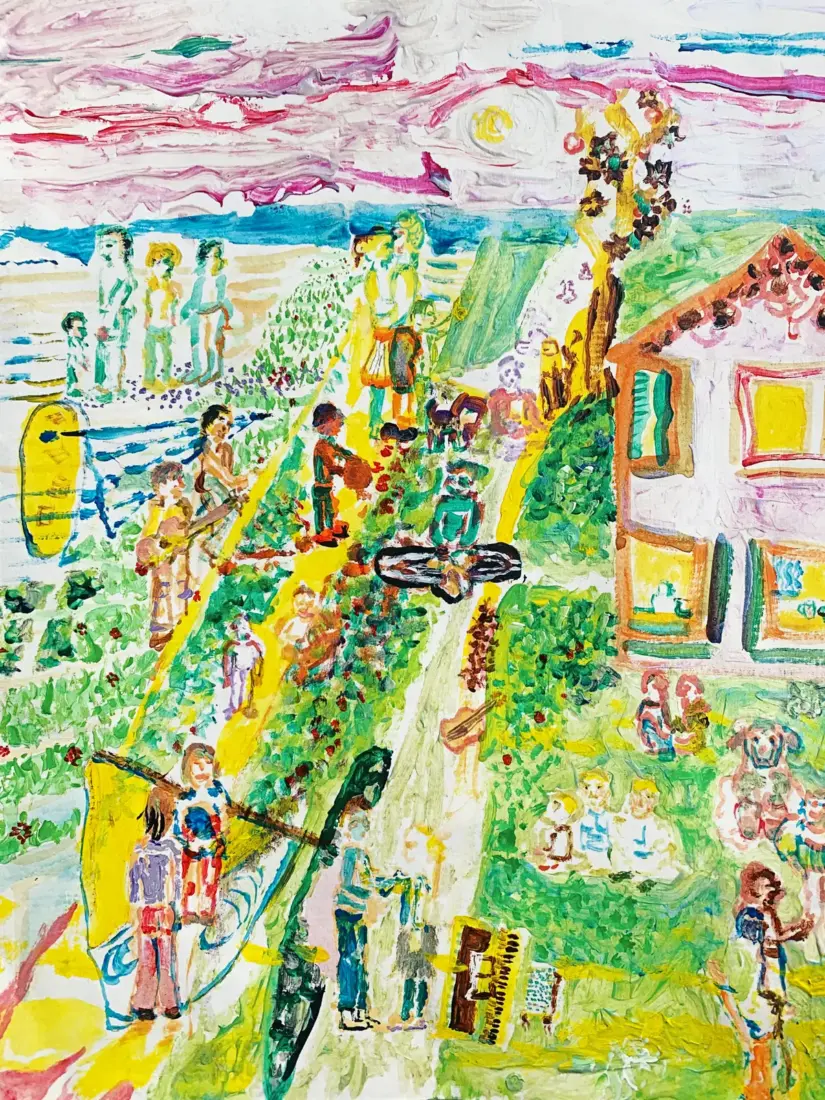 Hochzeit, 2021, Acryl auf Leinwand, A3