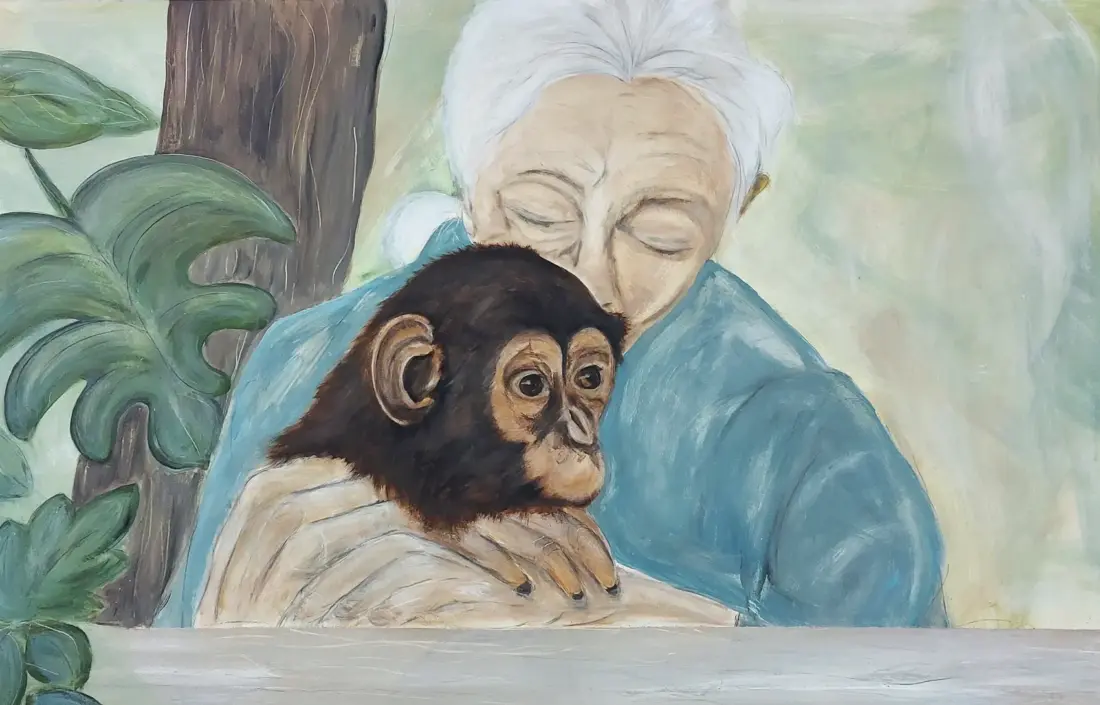 Jane – in memoriam, 2026, Acryl auf Leinwand, 70 × 104 cm