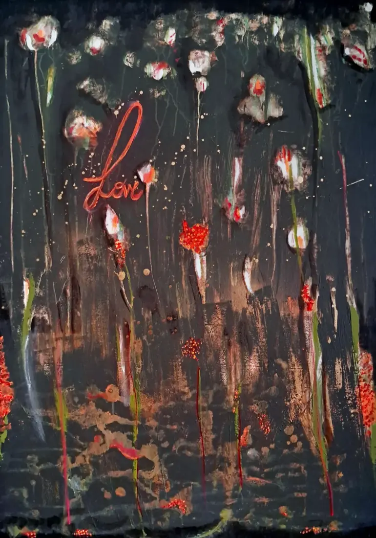 Love, 2026, Acryl, 100 × 80 cm