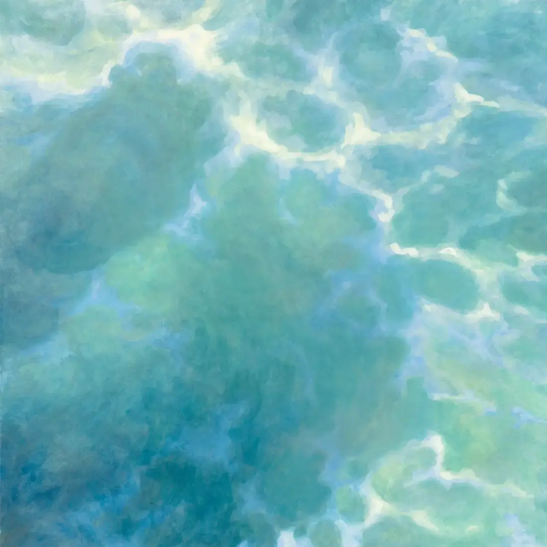 Tidescape III, 2026, Acryl auf Leinwand, 114 × 114 cm