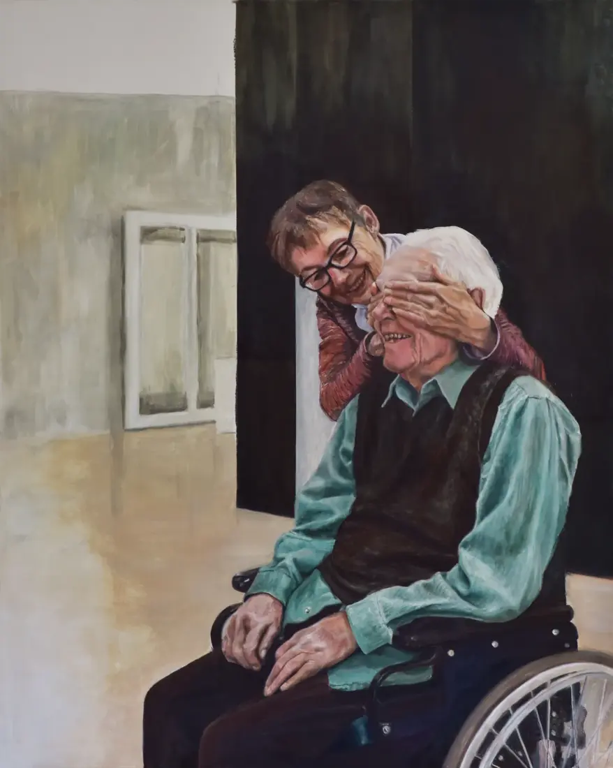 Wer bin ich?, Mascha Livanskaia, 2022, Öl auf Leinwand, 125 × 100 cm