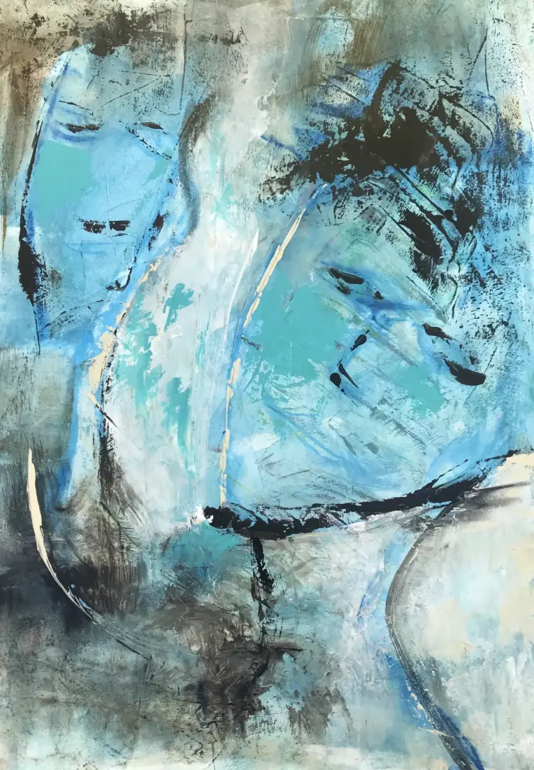 o.T., C. Detering, 2026, Acryl, 70 × 50 cm
